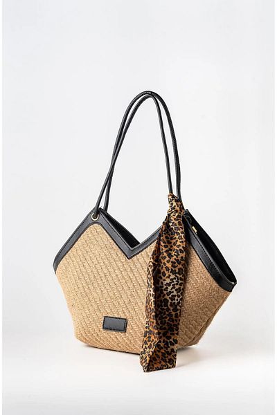 Bipanya Stella Women's Shoulder Bag - Zipper and Scarf, BP-4812O