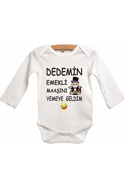 venüsdijital I'M Here to Eat My Grandfather's Retired Pay Written Baby Bodysuit