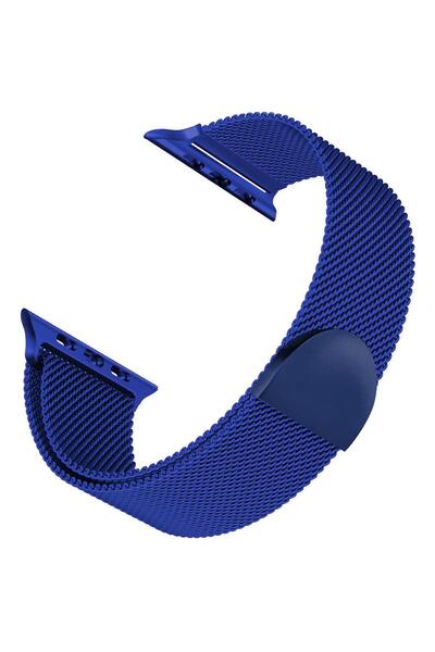 Microsonic Apple Watch Series 11 46mm Kordon Luxe Metal Twist Lacivert