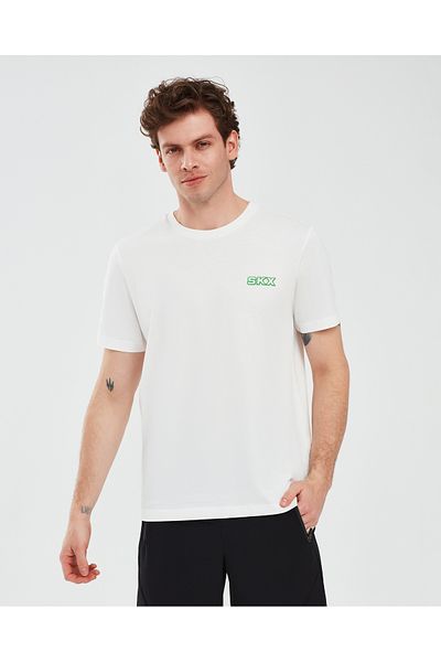 SKECHERS Γραφικό μπλουζάκι M κοντομάνικο ανδρικό λευκό μπλουζάκι S 241054 -102
