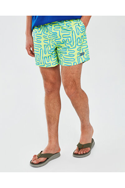 SKECHERS Ανδρικό σορτς κολύμβησης M 5 ιντσών, πράσινο σορτς κολύμβησης S24111...