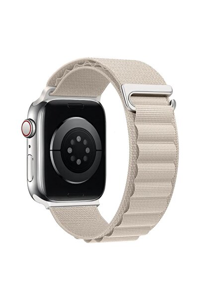 Microsonic Apple Watch Series 10 42mm Kordon Alps Spin Bej