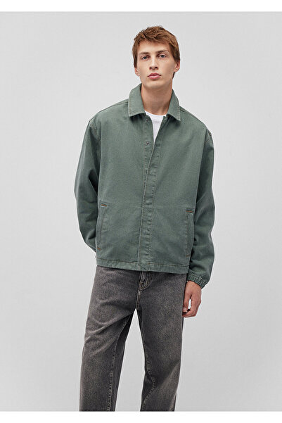 Mavi Haki İnce Ceket Gömlek Oversize / Geniş Kesim 0211118-71577