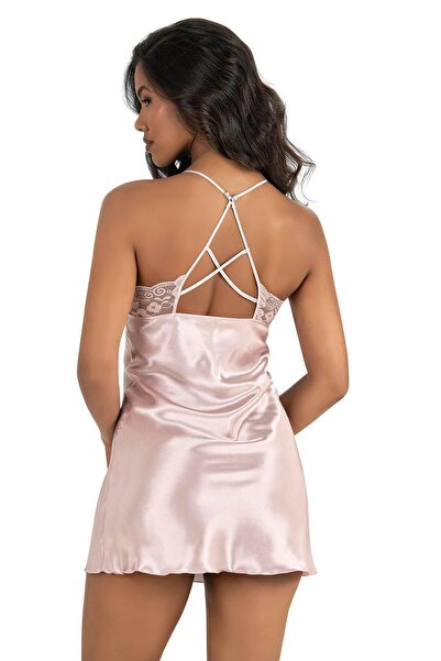 PRIMODA Powder Short Satin Nightgown 8247