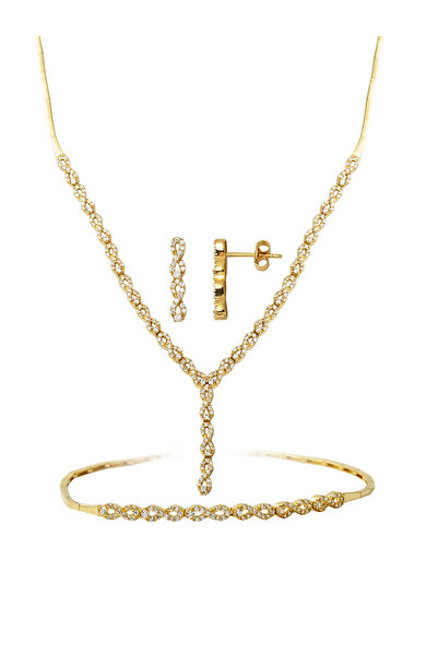 Bilezikci Sonsuzluk 14 Ayar Altın Takı Seti