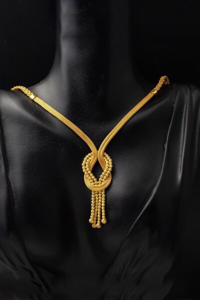 Bilezikci İtalyan Örgü Zincirli Altın Takı Seti