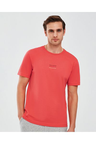 SKECHERS Мъжка тениска с къс ръкав Essential M, червена, S241007-600