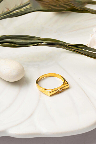 Bilezikci Minimal Tasarım 22 Ayar Altın Yüzük