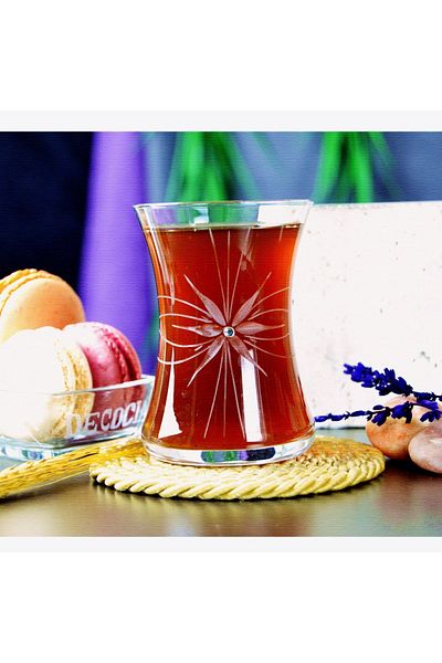 DECOCIA Nazen 6-Piece Tea Glass 175cc Mira Patterned
