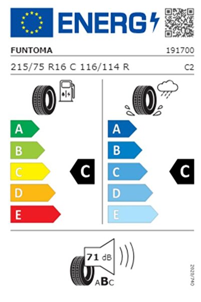 FUNTOMA 215/75 R16 C 116/114r 10pr Vanfun Hafif Ticari Yaz Lastiği ( Üretim Yılı: 2024 )