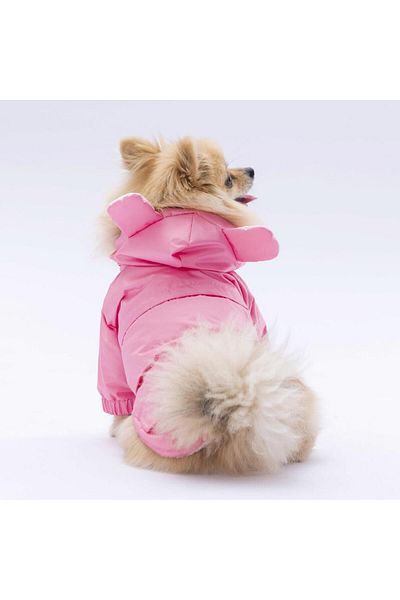 Pawstar Pink Sydney Dog Coat Dog Raincoat Dog Outfit Dog Dress