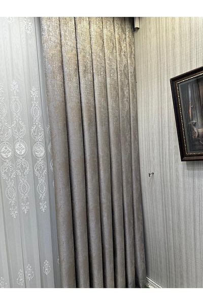 NİVEMESHOME Pera V-5401 - 1/3 Sik Pleated Background Curtain Apm