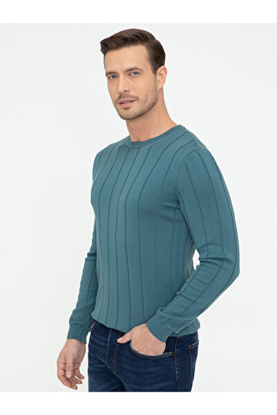 Cacharel Sax Slim Fit Bisiklet Yaka Triko Kazak 50240208-VR045