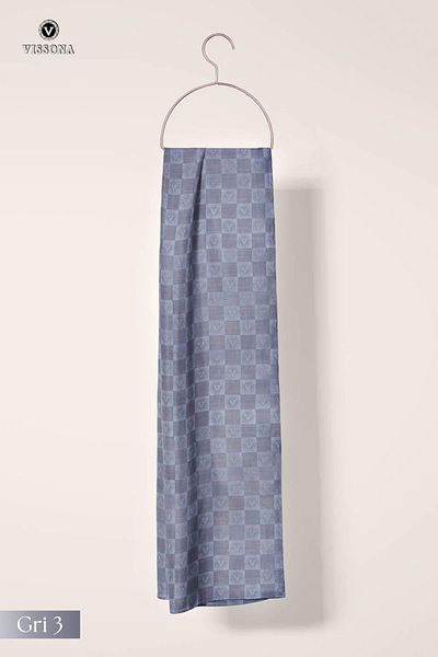 Vissona Monogram Shawl - 57% Silk 43% Cotton