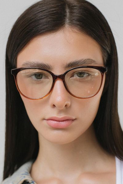 Bilge Karga Jasper Brown Nude Blue Light Protective Glasses
