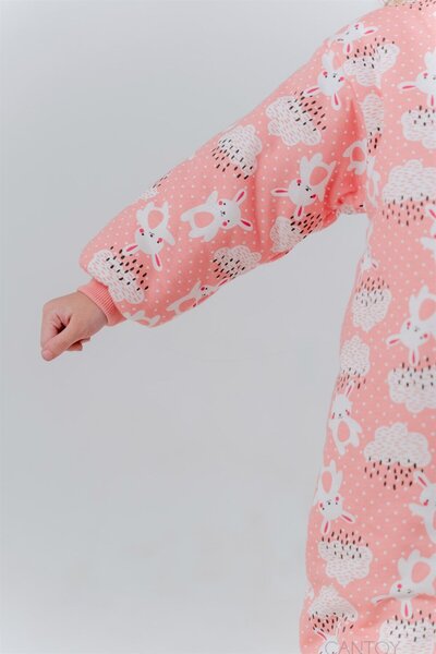 Cantoy Kız Erkek Çocuk Kalın Elyaf Dolgulu 2.5 Tog Desenli Uyku Tulumu