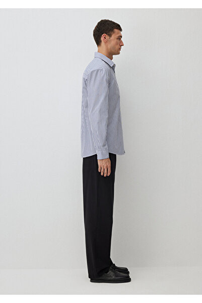Mavi Çizgili Gömlek Regular Fit / Normal Kesim 0211276-70894