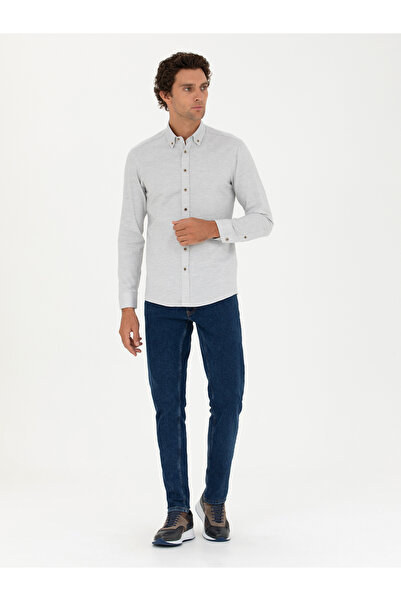 Cacharel Taş Slim Fit Uzun Kollu Gömlek 50279988-VR049
