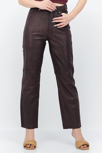 Tommy Hilfiger Women Regular Fit Solid Straight Leg Pants, Brown