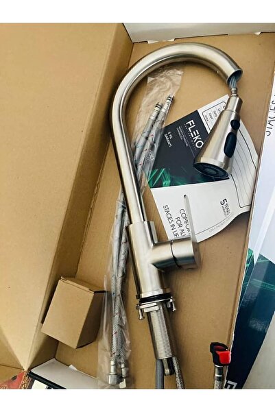 FLEKO Inox Spiralli Mutfak Bataryası Inox Spiralli Mutfak Evye Bataryası.