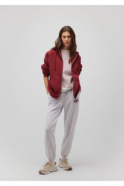 Mavi Graue Jogginghose mit Logo-Aufdruck - 1010757 -85438