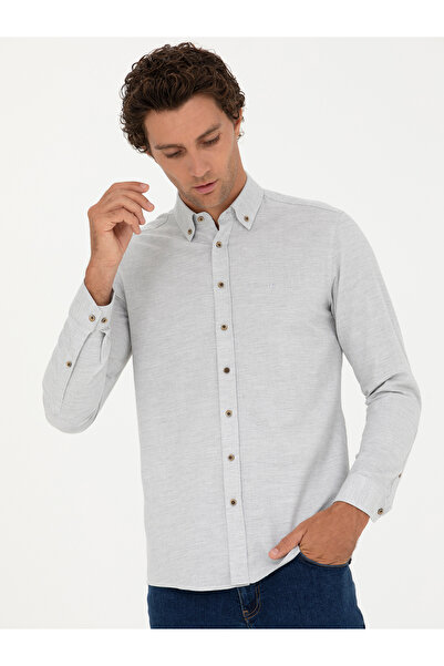 Cacharel Taş Slim Fit Uzun Kollu Gömlek 50279988-VR049