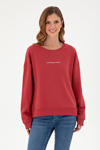 U.S. Polo Assn. سويت شيرت نسائي برقبة دائرية من فيشني 50296945-VR223