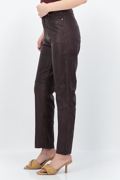 Tommy Hilfiger Women Regular Fit Solid Straight Leg Pants, Brown