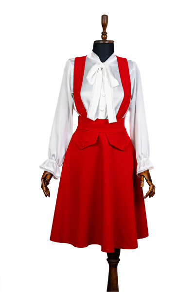 Sihirli Düğmeler Askılı Etek