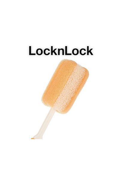 locknlock Water Bottle Cleaning Brush with Soft Foam Sponge Green