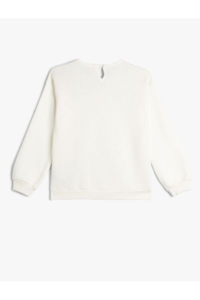 Koton 4wkg10594ak Girl Sweat Ecru