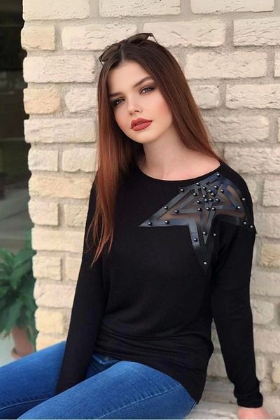 MODANİCE Μπλούζα με απλικέ Shoulder Star
