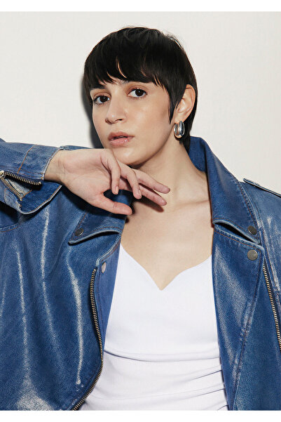 Mavi Jachetă Serina Iconic Indigo Blue Shiny Jean 1110575 -88446