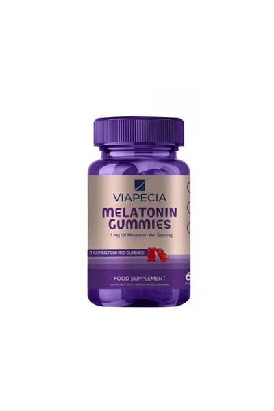 Viapecia Melatonin 1 Mg Gummies 60 Pieces