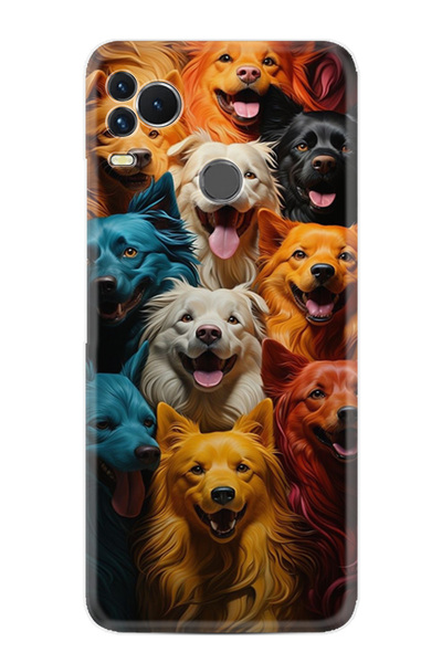 omix X400 Kılıf Boutique Baskılı Resimli Köpekçikler Pcode -026