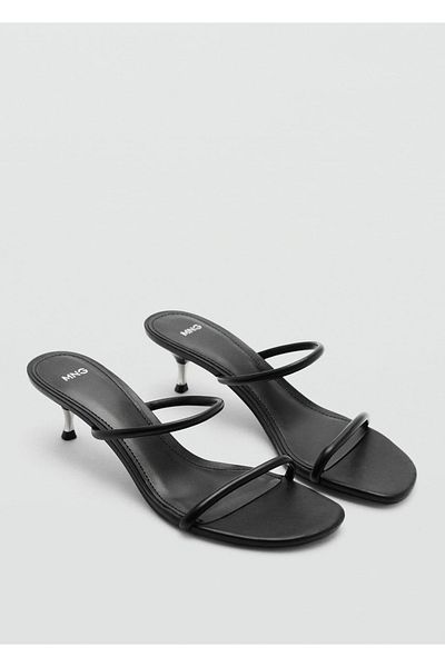 MANGO Woman Riemchensandalen mit Absatz