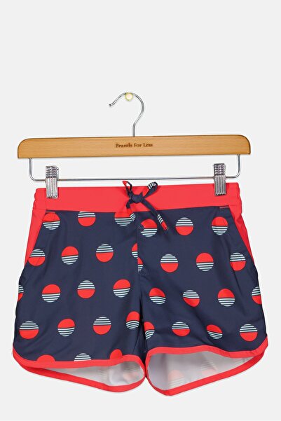 Columbia Kids Girl Allover Print Board Shorts, Navy Combo