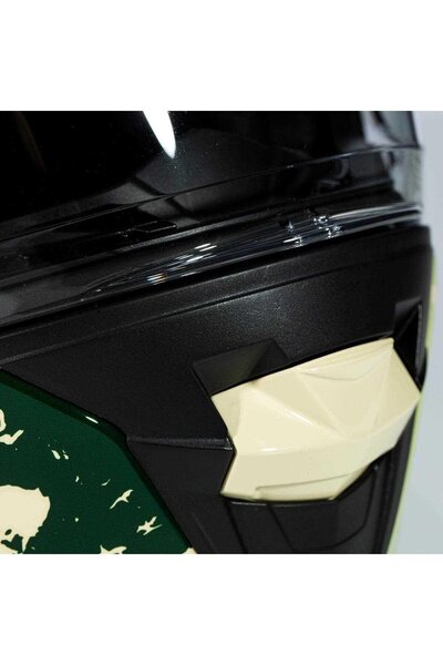 ZEUS Zs-913 B6f Yellow Green Kapalı Kask