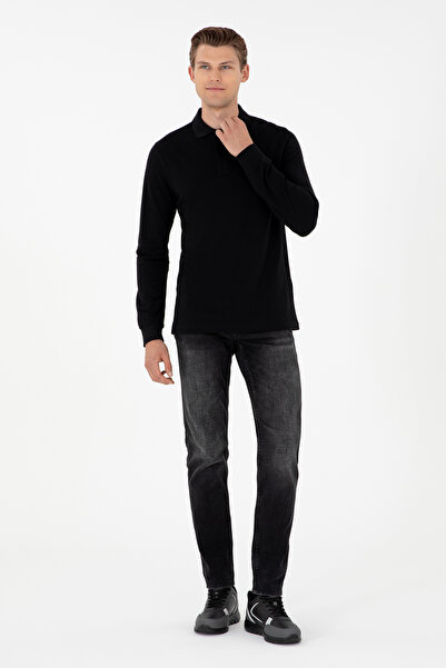 U.S. Polo Assn. Мъжка черна базова блуза 50289051-VR046