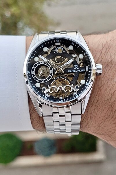 Daniel Klein Kadranı Siyah Kordonu Metalik Renk 2 Yıl Garantili Otomatik Fonk...