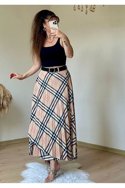 AZRA BUTİK Fusta cu centură înfășurată
