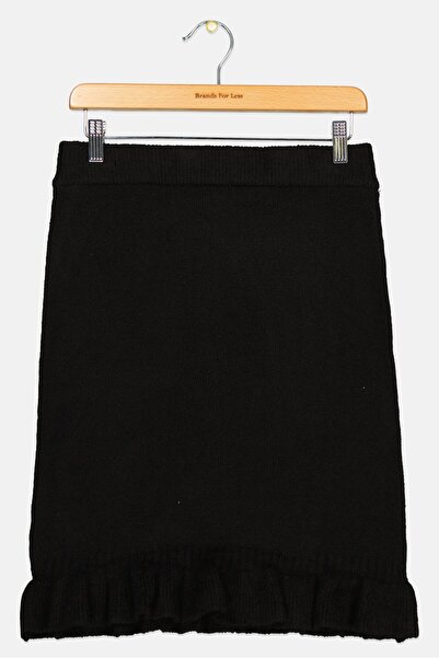 BCBG Kid Girl Textured Skirt, Black