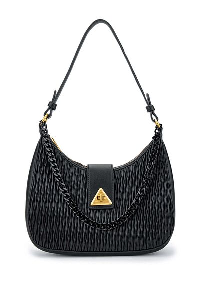 Tamer Tanca Women's Vegan Black Shoulder Bag
