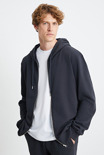 GRIMELANGE Pánská antracitová mikina Maynor