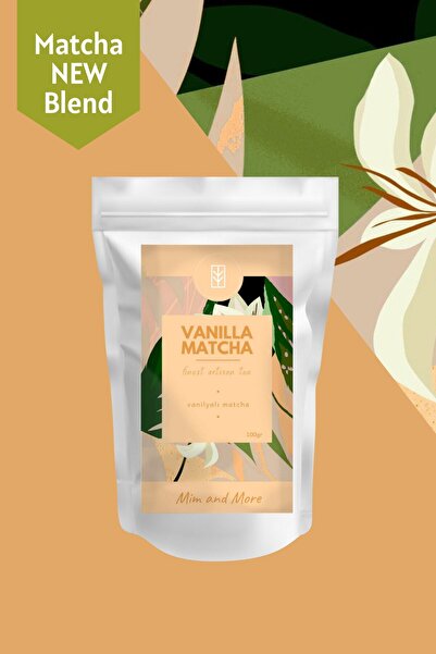 Mim and More Vanilla Matcha - Vanilya Aromalı Matcha, 100 gr
