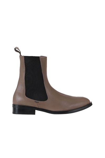 Bueno Shoes 01wt2403 Μοντέλο Γκρι Δερμάτινες Γυναικείες Μπότες