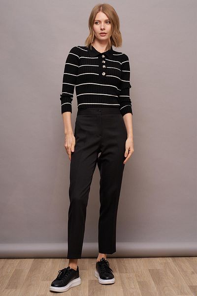 Journey Back Waist Rubber Detailed Trousers