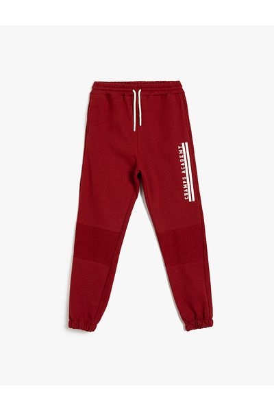 Koton Jogger-Jogginghose, Taillenschnürung, Tasche, Rosette