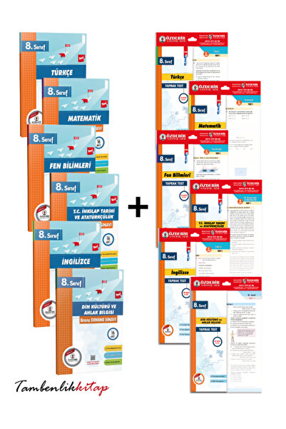 ÖZDEBİR YAYINEVİ 8.Sınıf LGS Deneme ve Yaprak Test Full Set Özdebir Yayınları
