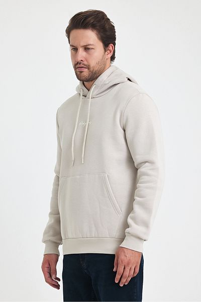 Rodi 5281 Model - 3 String Hooded and Printed Pocket Sweatshirt